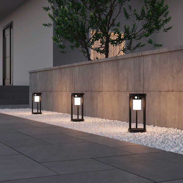 Lauko šviestuvas LED su judesio jutikliu (aukštis 25 cm) Carmo – Trio-image-1