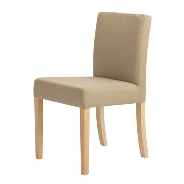 Smėlio spalvos kėdė su natūraliomis kojomis Custom Form Wilton