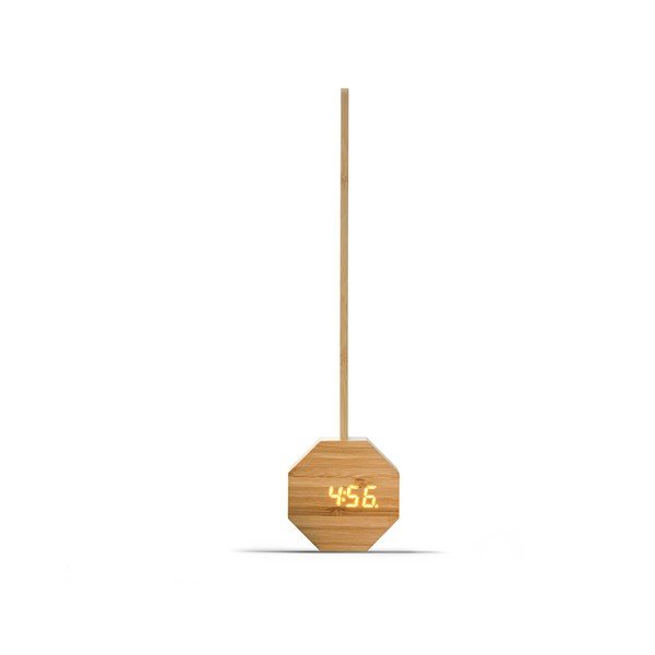 Iš bambuko stalinis šviestuvas natūralios spalvos LED (aukštis 39,5 cm) Octagon One – Gingko-image-4