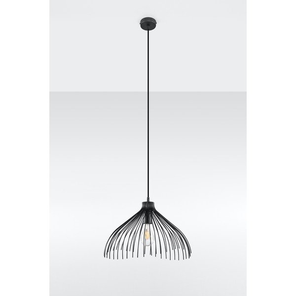 Juodas pakabinamas šviestuvas Sollux Umea-image-1