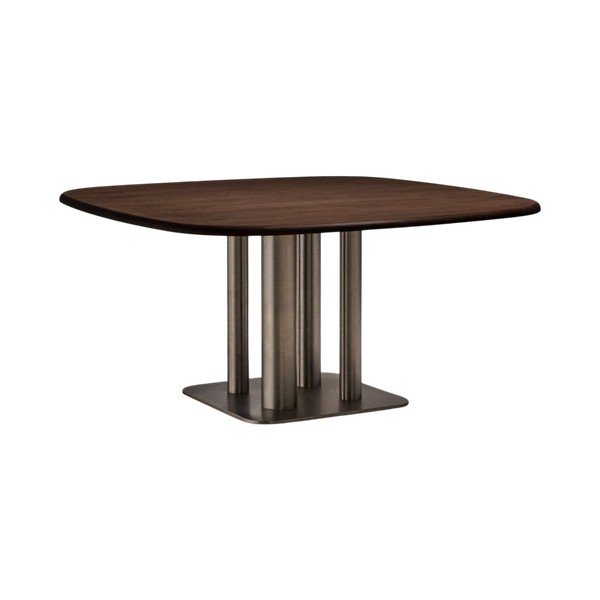 Valgomojo stalas iš riešutmedžio 150x150 cm Melvar – Kave Home