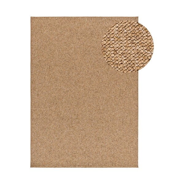 Kilimas rudos spalvos 80x150 cm Petra Liso – Universal