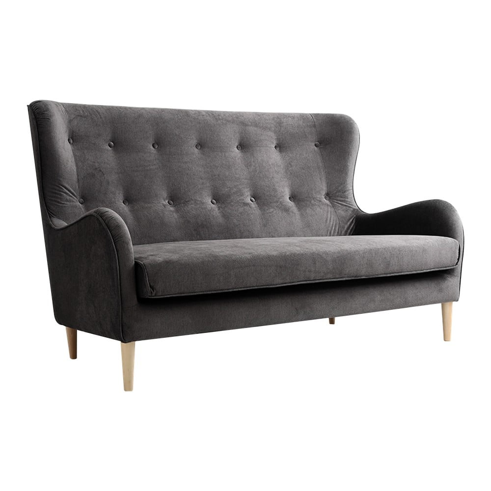 Tamsiai pilka trijų vietų sofa Individualizuotos formos Cozyboy