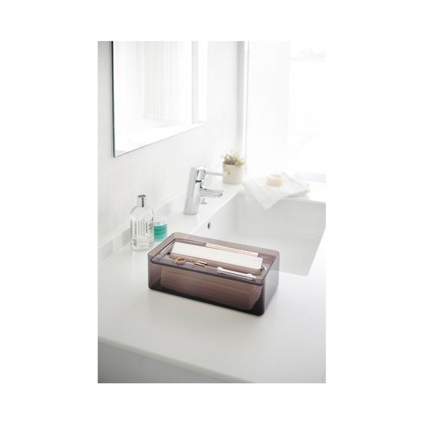 Skaidri juoda audinių dėžutė YAMAZAKI Lux-image-2