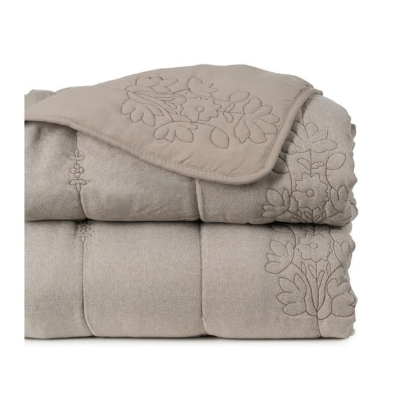 Taupe spalvos dygsniuota lovatiesė 180x260 cm – Ixia