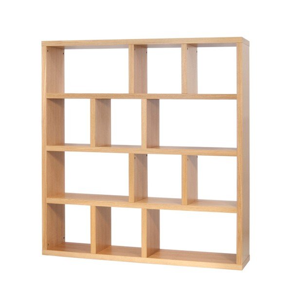 Knygų spinta  rudos spalvos iš ąžuolo 150x159 cm Berlin – TemaHome-image-2