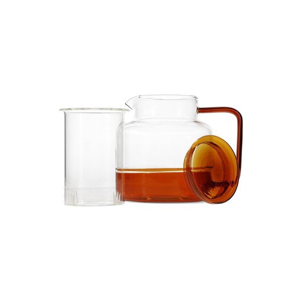 Gintarinės spalvos iš stiklo arbatinukas 950 ml Liv – ONA-image-2