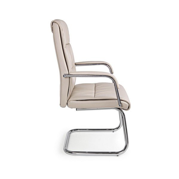 Taupe spalvos iš dirbtinės odos biuro kėdė Sydney – Bizzotto-image-4