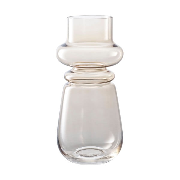 Iš stiklo  vaza šviesiai rudos spalvos (aukštis 31 cm) – House Nordic