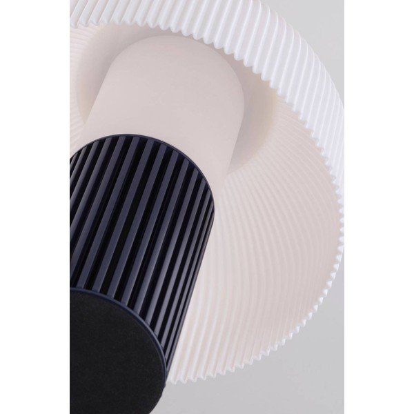 Baltos spalvos/mėlynos spalvos iš plastiko stalinis šviestuvas (aukštis 29 cm) Maya – Jotex-image-3