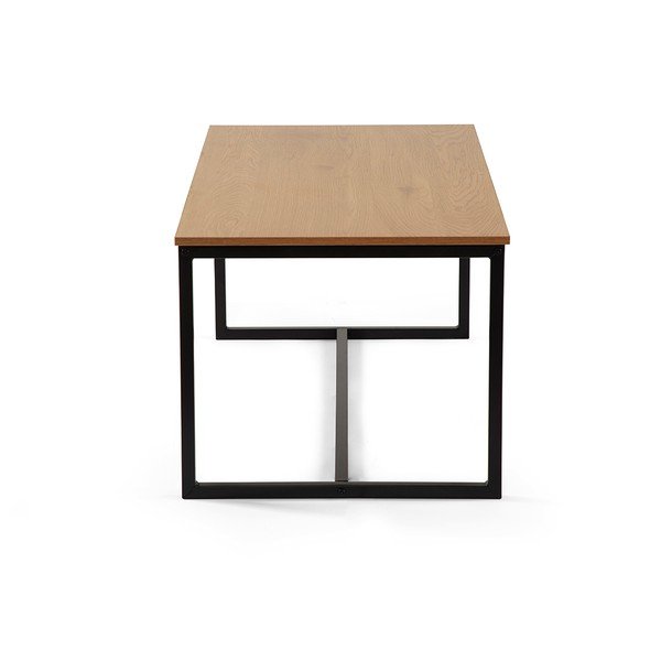 Natūralios spalvos kavos staliukas iš ąžuolo 47x90 cm Norden – Bonami Essentials-image-3