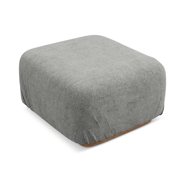 Pilkos spalvos iš boucle modulinė taburetė Ailani – Makamii-image-3