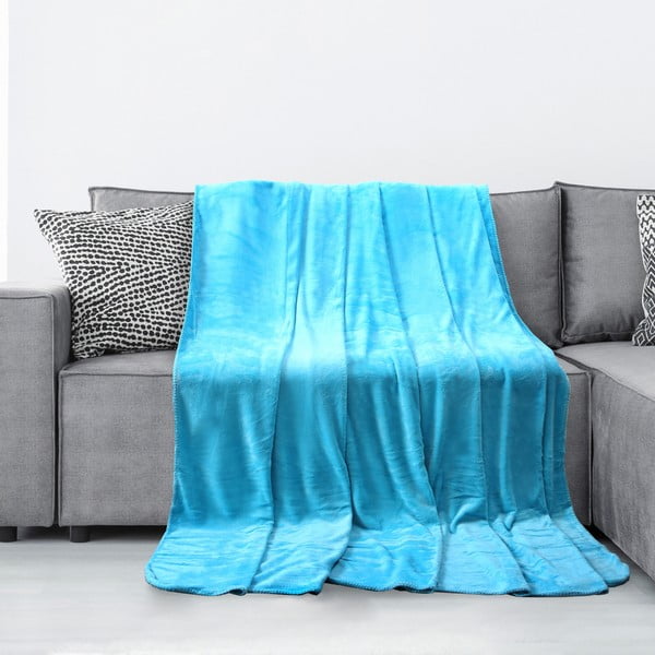 Turkio spalvos mikropluošto antklodė "AmeliaHome Tyler", 70 x 150 cm-image-1