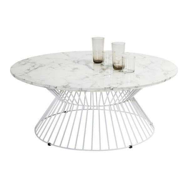 Baltas "Kare Design Cintura" šoninis staliukas, ⌀ 90 cm