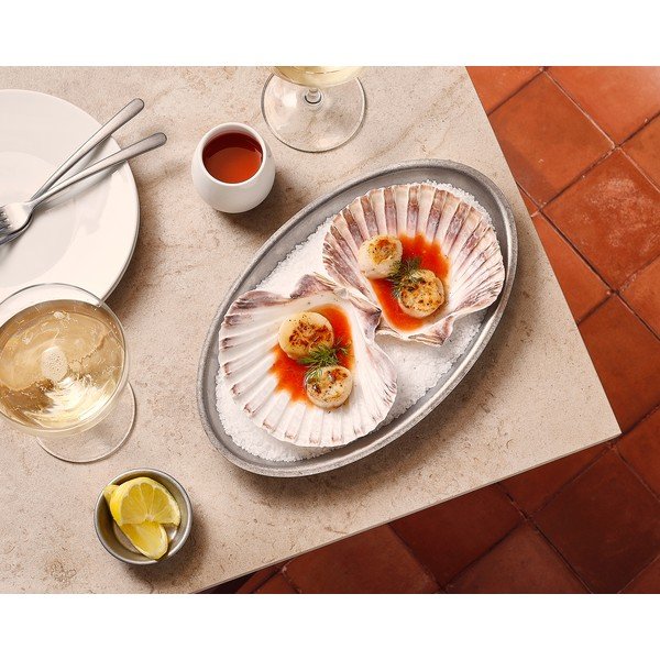Iš nerūdijančio plieno padėklas serviravimo padėklas 18,5x30 cm Serve – BonBistro-image-1