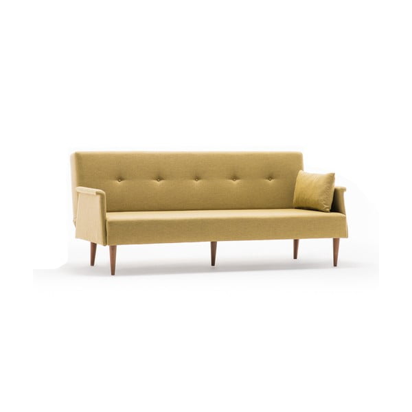 Geltona sofa lova Balcab Julia