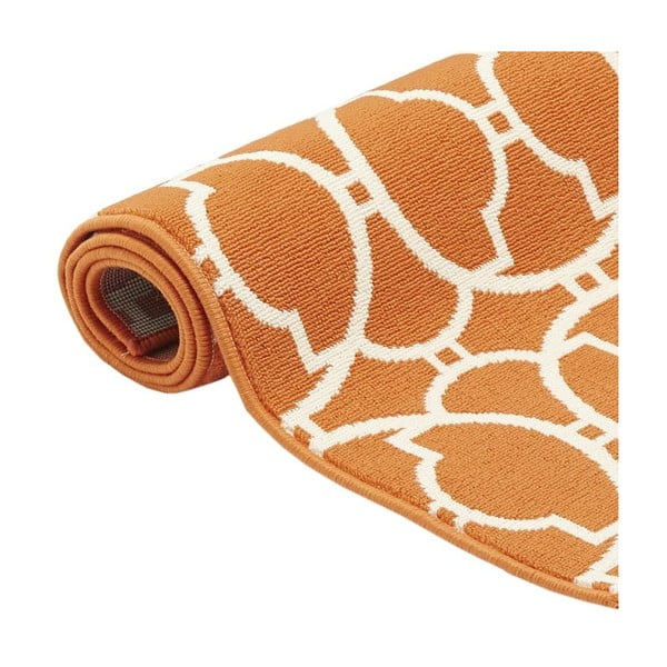 Oranžinis lauko kilimas Floorita Interlaced, 133 x 190 cm-image-3