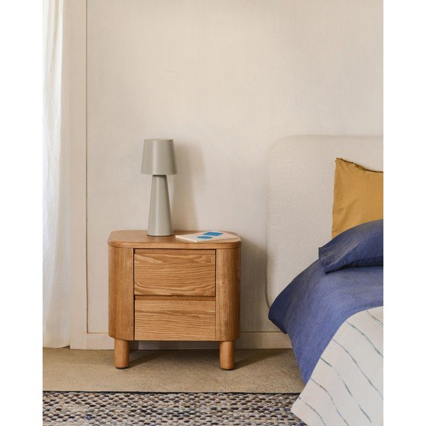 Natūralios spalvos naktinis staliukas Salaya – Kave Home-image-1