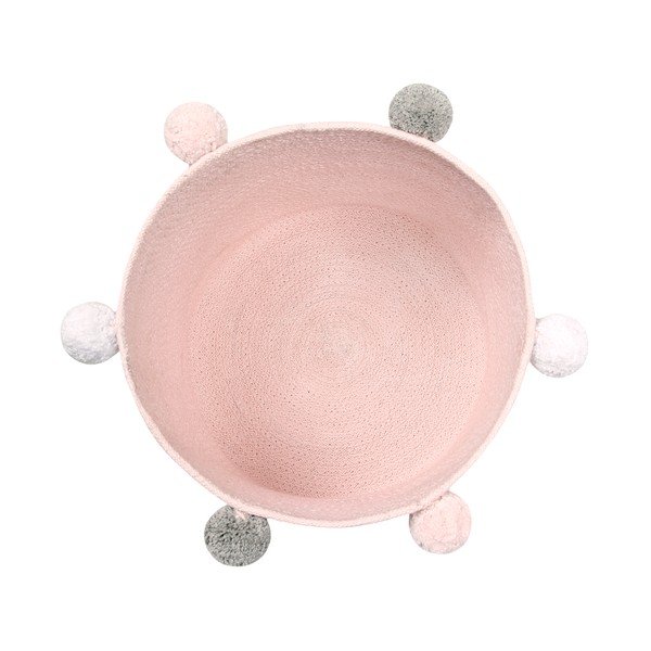 Iš tekstilės vaikiškas krepšys šviesiai rožinės spalvos ø 30x30 cm Bubbly – Lorena Canals-image-3