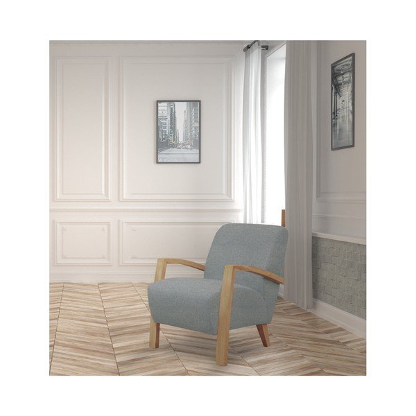 Šviesiai pilkas fotelis su šviesiu "Windsor & Co. Luna-image-3