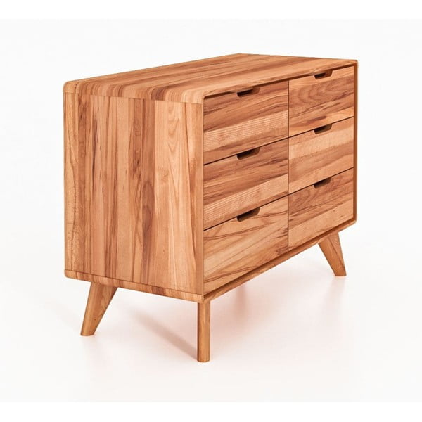 Žema komoda iš buko medienos 90x63 cm Greg - The Beds-image-1