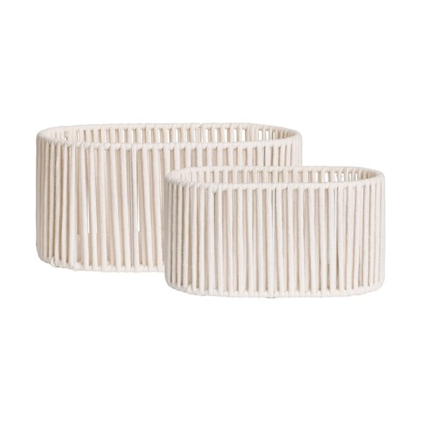 Iš tekstilės krepšiai 2 vnt. 38x25,5x18 cm Arese – House Nordic