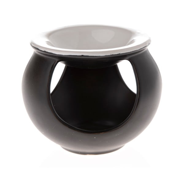Juodos spalvos keramkinė aromatinė lempa Dakls Essential