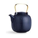 Tamsiai mėlynas porcelianinis arbatinukas Kähler Design Hammershoi, 1,2 l