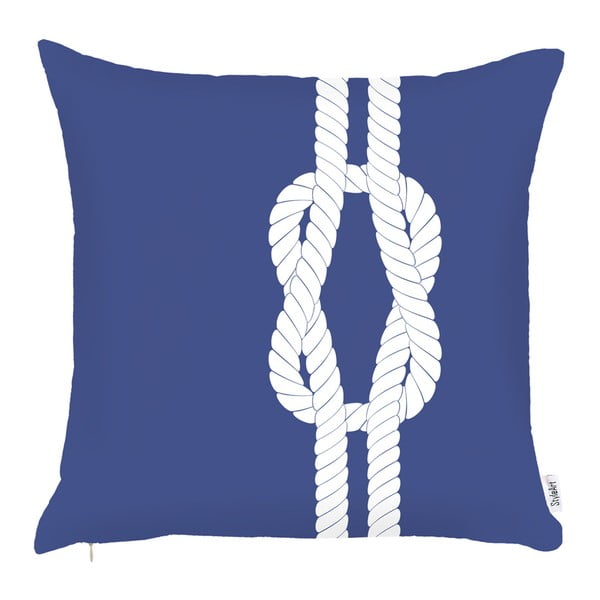 Mėlynas pagalvės užvalkalas Mike & Co. NEW YORK Knot, 43 x 43 cm