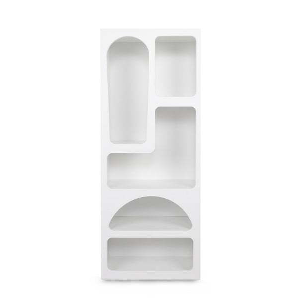 Knygų spinta  baltos spalvos 60x150 cm Lorin – Kalune Design