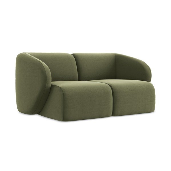 Žalios spalvos sofa iš velveto 174 cm Lani – Makamii-image-1