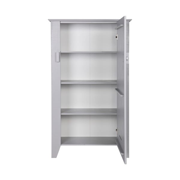 Pilka medinė spintelė WOOOD Gijs-image-1