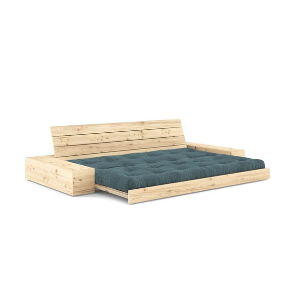 Sulankstoma sofa iš kordinio velveto mėlynos spalvos 244 cm Base – Karup Design-image-4