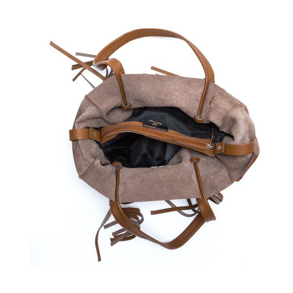 Konjako rudos spalvos odinė rankinė Isabella Rhea Nr. 1165-image-3