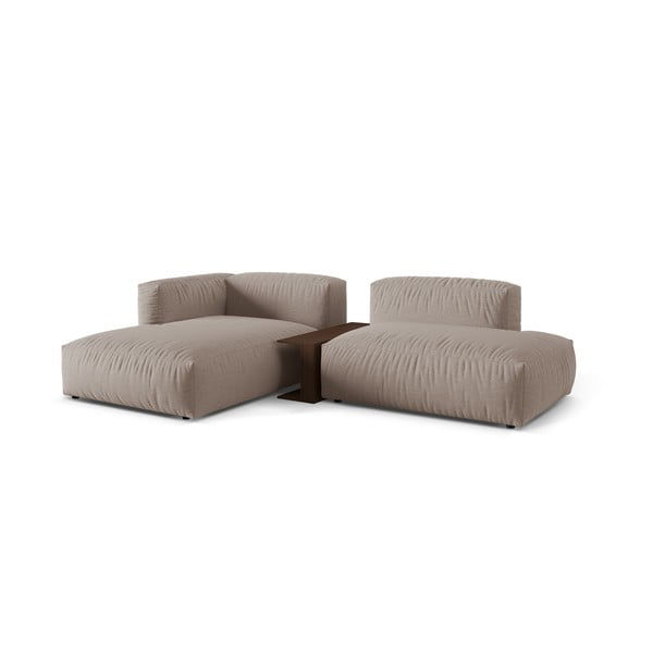 Modulinė kampinė sofa smėlio spalvos (su kairiuoju kampu) Martina – Micadoni Home-image-2