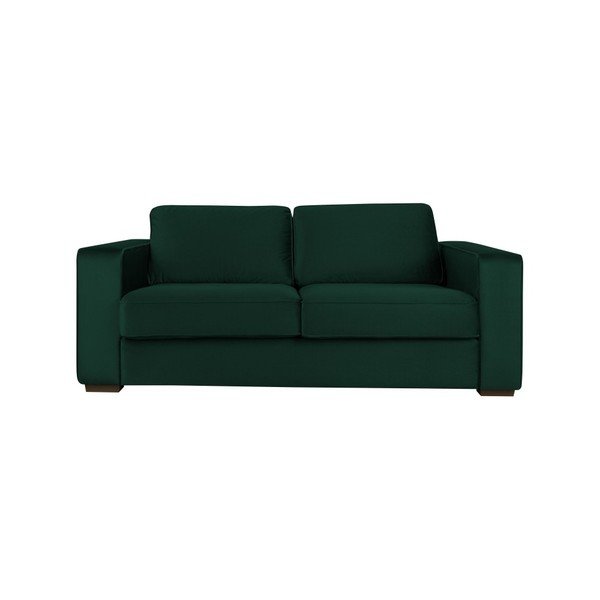 Tamsiai žalios spalvos trijų vietų sofa Cosmopolitan Design Denver-image-1