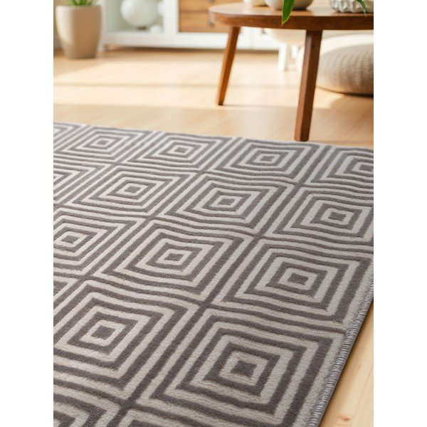 Kilimas pilkos spalvos 80x240 cm Perles Tourmaline – Elle Decoration-image-3