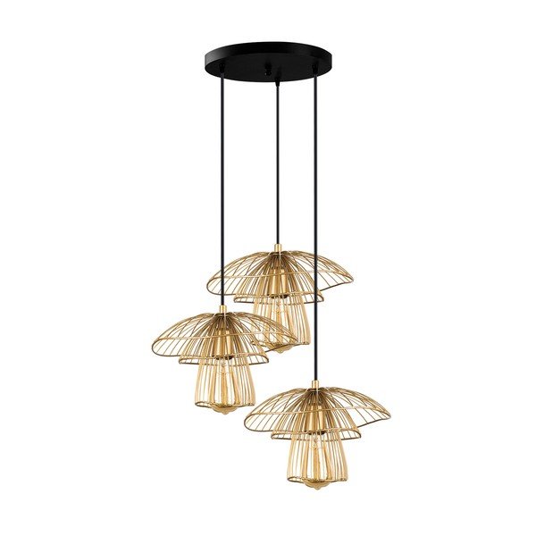 Aukso spalvos pakabinamas šviestuvas Squid Lighting Root, aukštis 117 cm-image-3