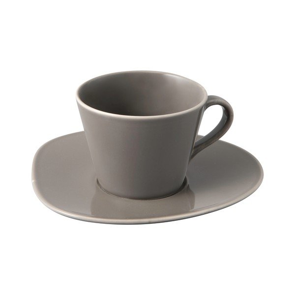 Pilka porcelianinė lėkštė Villeroy & Boch Like Organic, 17,5 cm-image-2