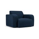 Krėslas tamsiai mėlynos spalvos iš boucle Molino – Micadoni Home