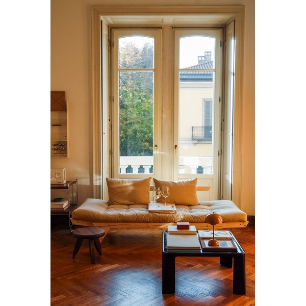 Išlankstoma sofa Karup Design Bebop Natural Clear/Bordeaux-image-1