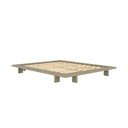 Šalavijo spalvos dvigulė lova iš pušies masyvo be galvūgalio su lovos grotelėmis 140x200 cm Japan – Karup Design