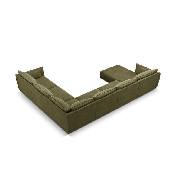 Žalia kampinė sofa (dešinysis kampas) Vanda - Mazzini Sofas-image-3