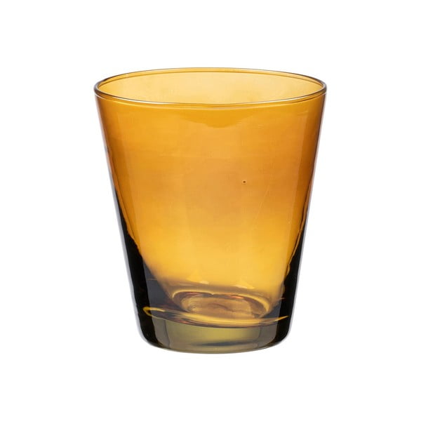 Geltonos spalvos stiklinė vandeniui "Bitz Basics Amber", 300 ml
