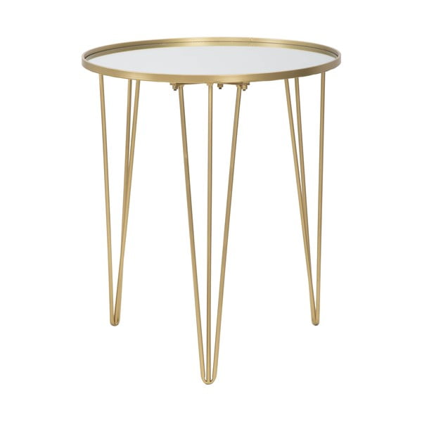 Apvalios formos kavos staliukas auksinės spalvos ø 50 cm Glam – Mauro Ferretti