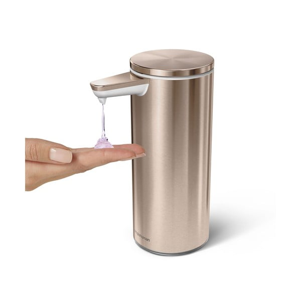 Rožinis nerūdijančio plieno muilo dozatorius 266 ml - simplehuman-image-3