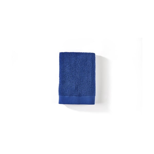 Vonios rankšluostis iš medvilnės mėlynos spalvos 70x140 cm Indigo – Zone