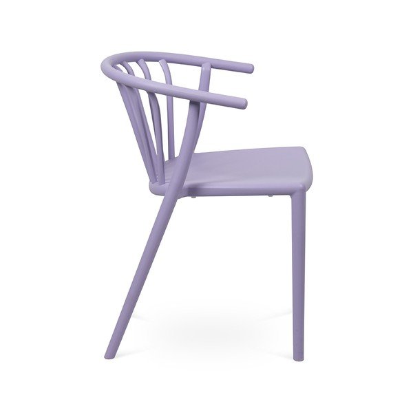 Levandų spalvos plastikinė sodo kėdė Capri – Bonami Essentials-image-3
