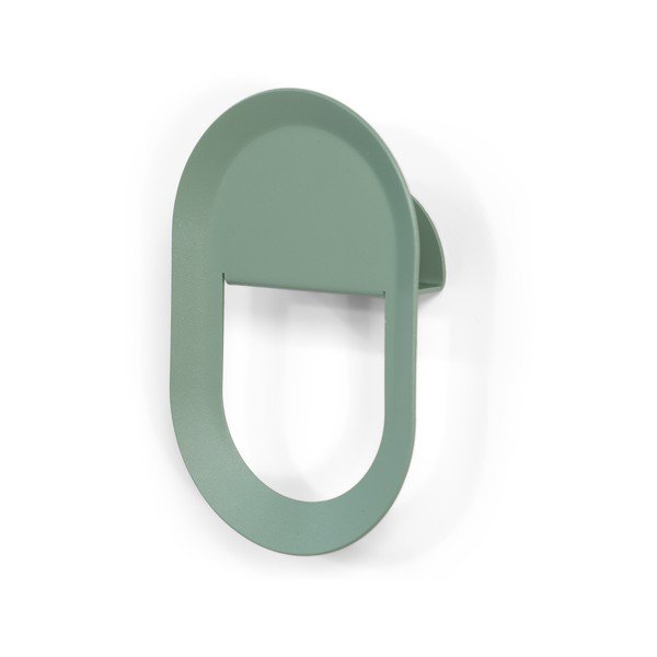 Sieninis pilkai žalios spalvos iš plieno kablys Coucou – Spinder Design