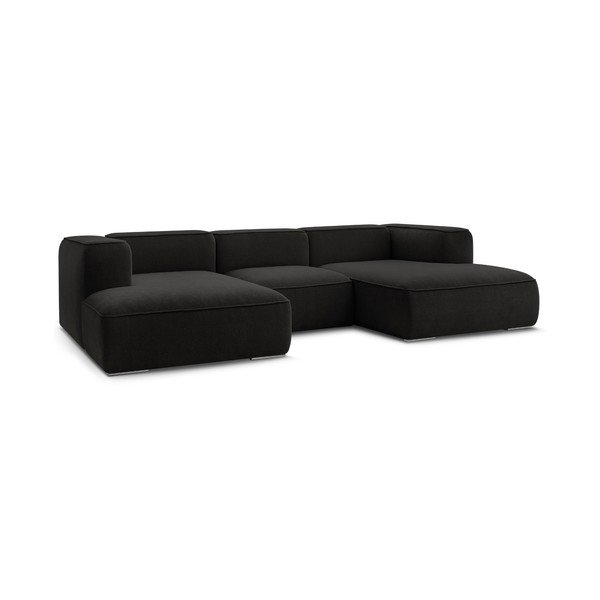 Kampinė sofa juodos spalvos Zephyr – Bobochic Paris-image-3